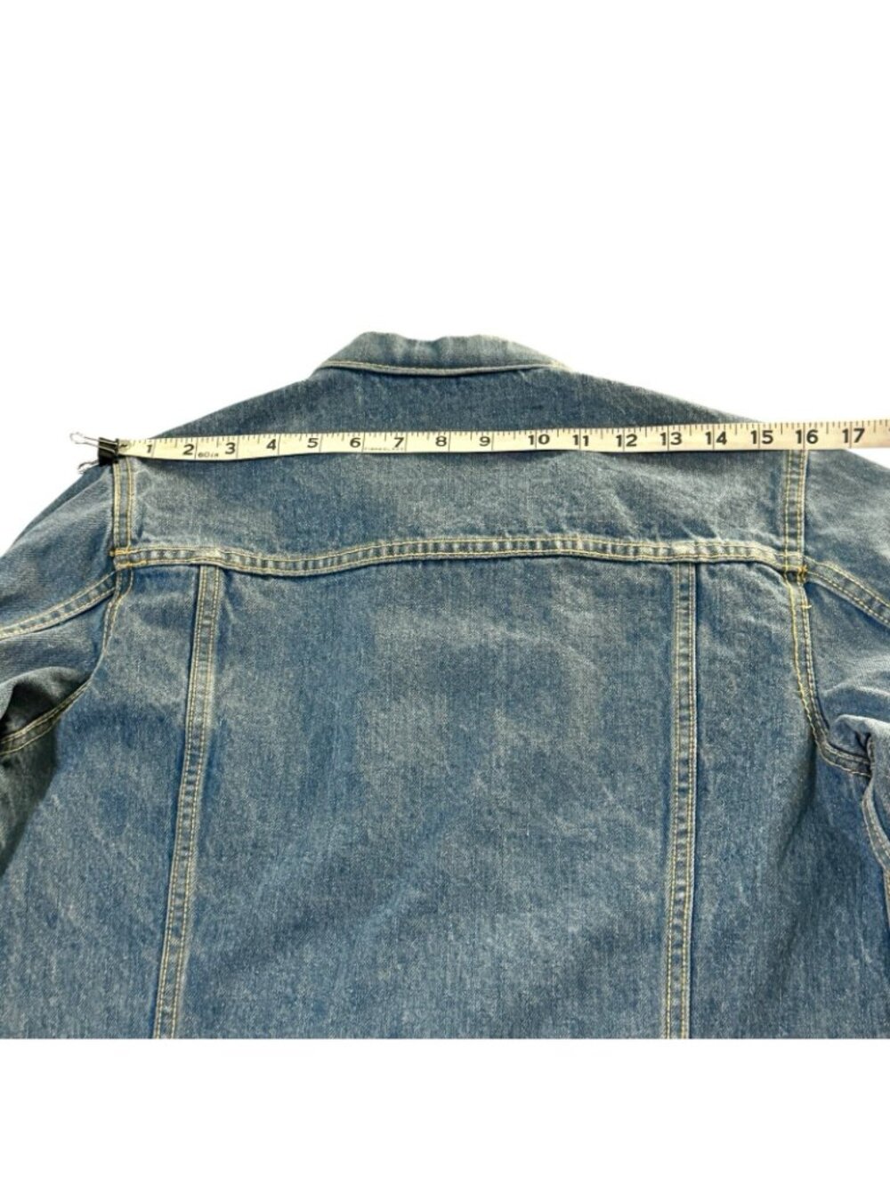 Bonjour Denim Jacket Women's Large Vintage 90's Medium Wash Trucker - Picture 12 of 16